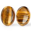 Artistone Thumb Worry Stones for Anxiety Healing Crystals Sets 2PCS Tiger Eye Hand Carved Gemstone Pocket Palm Stones Meditation Reiki Chakra view 1