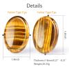 Artistone Thumb Worry Stones for Anxiety Healing Crystals Sets 2PCS Tiger Eye Hand Carved Gemstone Pocket Palm Stones Meditation Reiki Chakra view 2