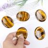 Artistone Thumb Worry Stones for Anxiety Healing Crystals Sets 2PCS Tiger Eye Hand Carved Gemstone Pocket Palm Stones Meditation Reiki Chakra view 3
