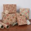 Aimyoo Kraft Floral Wrapping Paper Bundle, Vintage Spring Flowers Rose Gift Wrap Paper for Wedding Bridal Shower Birthday, 3 Rolls 17 in x 16 ft per Roll view 4