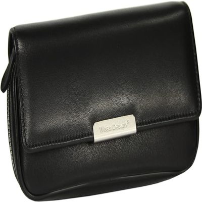 MARTIN WESS P110-2 Onyx Pipe Bag / Metislamm-Nappa Black / Made in Germany Pack of 2