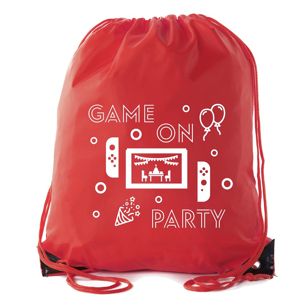 Mato & Hash Video Game Party Gift Bags | Party Favor Gift Bags | Birthday Gaming Supplies 3PK Red CA2500Gaming S4