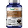 NusaPure Glucomannan 20,000 mg per Serving 200 VCaps (20:1 Extract, BioPerine Non-GMO, Vegan) Konjac Root view 1