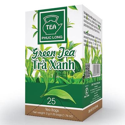 3 x Box of 25 bag x 2g Phuc Long Tea Bag Filters - Green Tea - Tr Ti L?c Tr Xanh