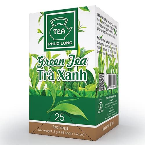 3 x Box of 25 bag x 2g Phuc Long Tea Bag Filters - Green Tea - Tr Ti L?c Tr Xanh
