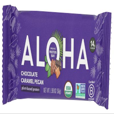 Aloha Organic Chocolate Caramel Pecan Bar, 1.98 OZ