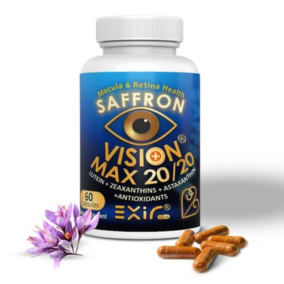 EXIR Computer Phone Digital Eye Fatigue Natural Supplement, VM20-60 Capsules