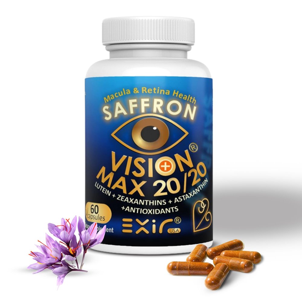 EXIR Computer Phone Digital Eye Fatigue Natural Supplement, VM20-60 Capsules