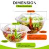 POPMISOLER 252 Pack Clear Plastic Salad Bowls With Lids, 32OZ Reusable To Go Container, Disposable Serving Bowls for Lunch and Meal view 2