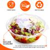 POPMISOLER 252 Pack Clear Plastic Salad Bowls With Lids, 32OZ Reusable To Go Container, Disposable Serving Bowls for Lunch and Meal view 3