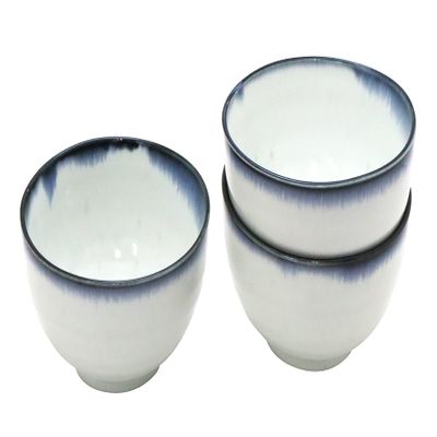 (Castle Enterprise) [Amazon.co.jp Exclusive] [Commercial Use] Udon, Buckwheat and Set Meal Shop's Classic Kiln Flame White Kiln 4.0 Favorite Bowls, 3 Pieces