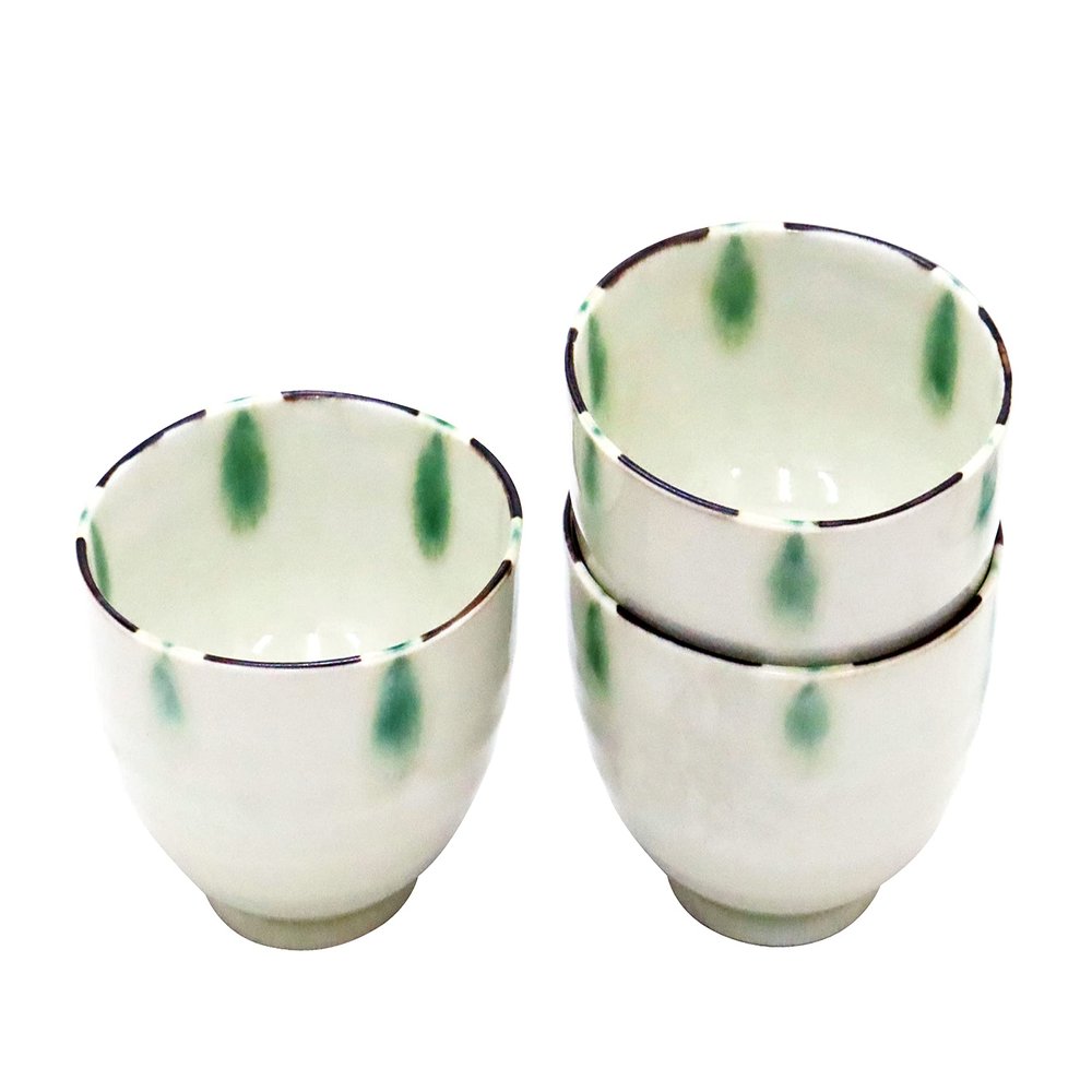 [Amazon.co.jp Exclusive] [Commercial Use] Udon, Soba, Set Meal Shop's Classic Kiln Flame, Rust Dot Crest 4.0 Favorite Bowl, 3 Pieces