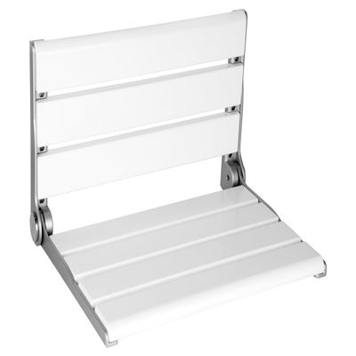 18" Wall Mounted Shower Seat, Shower Bench Wall Mount for Inside Shower, Fold Down Shower Seat, Shower Seats for Adults