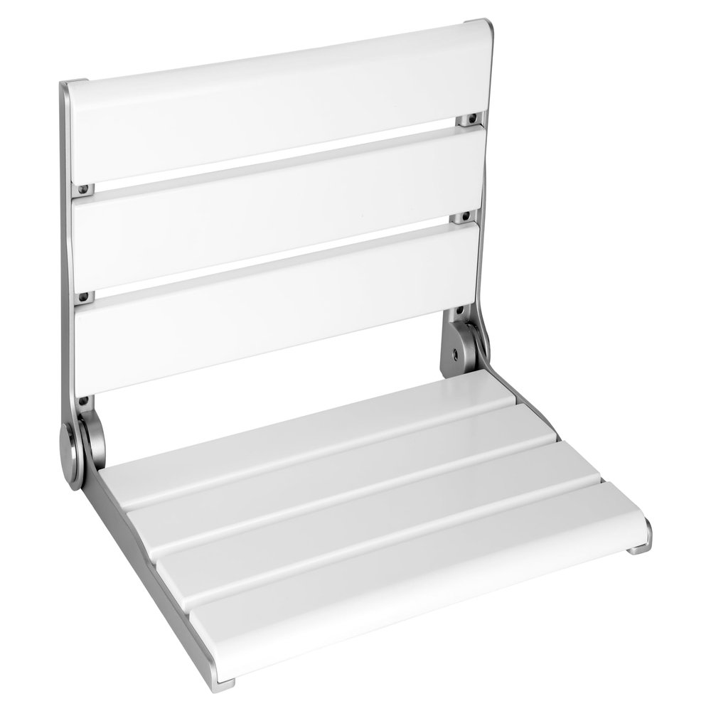 18" Wall Mounted Shower Seat, Shower Bench Wall Mount for Inside Shower, Fold Down Shower Seat, Shower Seats for Adults