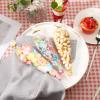 Augshy Cone Bags, 300 Pcs 5x10 Clear Cone Treat Bags Cellophane Cone Treat Bags with 300 Twist Ties 1.4 mils Thickness OPP Plastic Bags for Popcorn Favor Candy view 4