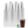 WUHUIXOZ 12 oz PET Plastic Cups, 300 Pack, Clear, Disposable, Durable, Resistant, BPA Free, Recyclable, General Use Cups view 1