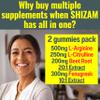 SHIZAM Beets Fenugreek Super Nitric Oxide Gummies w L-Arginine L-Citrulline, Beet Root Chews Chweable Chewables Capsules Pills Supplement Supplements Alt, Bootroot Flow Adults Men Beats view 4