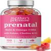 Prenatal Vitamin Gummies with DHA | Vegan Prenatal Vitamins for Women with Omega 3, Methylfolate, Choline & D3, Pregnancy Vitamins for Fetal Development | Gummy Multivitamin Supplement, 120 Count view 1