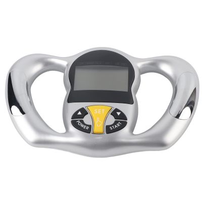 Digital Body Fat Analyzer, Handheld Body Fat Tester with LCD Screen, Calorie and BMI Measurement Monitor for and Fitness