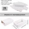 26 PCS Rectangle Drawer Kraft Boxes Small Cardboard Present Packaging Boxes for Party Favor Treats, Candy and Jewelry Crafts, 6.5 x 3.7 x 1.6 inch (White) view 2