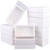 26 PCS Rectangle Drawer Kraft Boxes Small Cardboard Present Packaging Boxes for Party Favor Treats, Candy and Jewelry Crafts, 6.5 x 3.7 x 1.6 inch (Clear,White) view 1