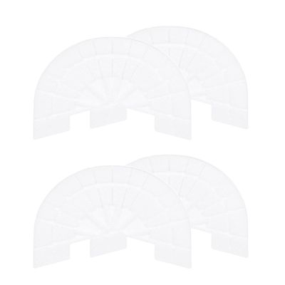 HARFINGTON 2pair Shoe Sole Protector for Sneakers Size 8.5-9 Self-Adhesive Non Slip Pad Heel Plates Repair for Men and Women, White