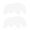 HARFINGTON 2pair Shoe Sole Protector for Sneakers Size 8.5-9 Self-Adhesive Non Slip Pad Heel Plates Repair for Men and Women, White view 1