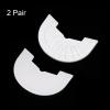 HARFINGTON 2pair Shoe Sole Protector for Sneakers Size 8.5-9 Self-Adhesive Non Slip Pad Heel Plates Repair for Men and Women, White view 3