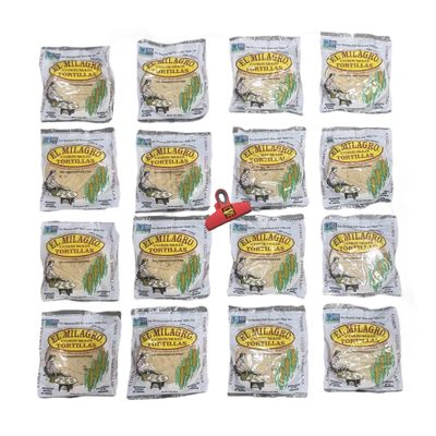 El Milagro Corn Maiz Tortillas - Munchie Box Reserve - (Plastic, (16) 10 oz Packs)