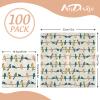 AnyDesign 100 Pack Birds Paper Napkins 6.5 x 6.5 Inch Colorful Bird Disposable Luncheon Napkins Spring Dinner Hand Napkins for Holiday Baby Shower Wedding Birthday Party Supplies view 2