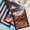100PCS Smell Proof Mylar Bags Resealable Odor Proof Bags Holographic Packaging Pouch Bag with Clear Window for Food Storage Eyelash Jewelry Candy Electronics Storage (Orange,3.5x6.3 inch) view 2