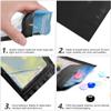 100PCS Smell Proof Mylar Bags Resealable Odor Proof Bags Holographic Packaging Pouch Bag with Clear Window for Food Storage Eyelash Jewelry Candy Electronics Storage (Orange,3.5x6.3 inch) view 4