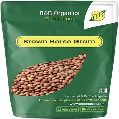 BETT B&B Organics Brown Horse Gram Kulthi, 500 g