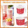 Nuanchu 100 Pack Red Bandana Paper Ice Cream Cups 9 oz Western Cowboy Disposable Dessert Bowls West Party Soup Snack Cups for Hot or Cold Food for Cowboy Birthday Party Decoration view 3