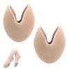 Ballet Pointe Dance Shoe Toe Covers - Forefoot Wrap Pads, Half Pads, Sponge Insoles, Skin Color view 1
