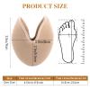 Ballet Pointe Dance Shoe Toe Covers - Forefoot Wrap Pads, Half Pads, Sponge Insoles, Skin Color view 4