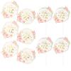 10pcs Mom Cake Inserts Mothers Day Cake Picks Mothers Day Party Supplies Happy Mothers Day Cupcake Picks Mothers Day Dessert Topper Mom Carnation Birthday Cake Plastic view 1