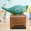 2activelife 225 Ml Water-Ceramic Neti Pot with Handle, Neti Pot Sinus Rinse, Dishwasher Safe,with 5 Sachets of Neti Salt (Turquoise Color) view 4