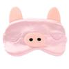 Aisa 3D Frog Cute Cartoon Design Sleeping Eye Blinder Travel Office Snap Soft Plush Eye Mask Green (7477+Pig) view 2