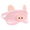 Aisa 3D Frog Cute Cartoon Design Sleeping Eye Blinder Travel Office Snap Soft Plush Eye Mask Green (7477+Pig) view 3