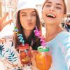 Summer Reusable Drinking Straws 24 Packs Pool Party Decorations Beach Fruit Party Favors Hawaiian Tropical Straws Goodie Bag Gifts for Birthday Party Supplies with 2 Cleaning Brushes view 3