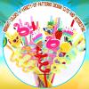 Summer Reusable Drinking Straws 24 Packs Pool Party Decorations Beach Fruit Party Favors Hawaiian Tropical Straws Goodie Bag Gifts for Birthday Party Supplies with 2 Cleaning Brushes view 4
