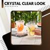 Green Direct 16 oz. Disposable Plastic Clear Cups with Strawless Sip Lids for Iced Coffee 50 view 4
