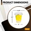 Green Direct 12 oz. Disposable Plastic Clear Cups with Strawless Sip Lids for Iced Coffee 50 view 2