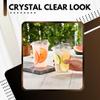 Green Direct 20 oz. Disposable Plastic Clear Cups with Strawless Sip Lids for Iced Coffee 50 view 4