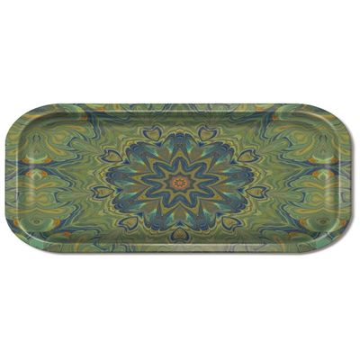 Tray and 3D Magnetic Lenticular Lid - Green Mandala (Tray Only)