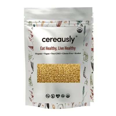 Cereausly Puffed Crispy Quinoa Premium Quinoa Crispies Made with Organic White Quinoa Delicious and Nutritious Quinoa Flakes for Snacks, Breakfast, Toppings Toasted Quinoa with No Added Sugar 1.5lb