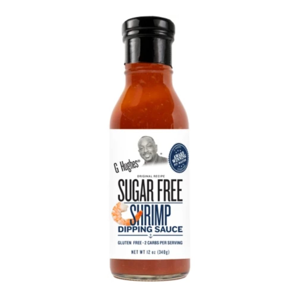 G Hughes Sugar Free, Shrimp Dipping Sauce - Shrimp Sauce, Great Tasting Healthy Sauce, Shrimp Cocktail Sauce, No High Fructose Corn Syrup, Gluten Free - 12 Oz (3-Pack)
