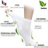 Hugh Ugoli Diabetic Socks for Women, Super Soft, Thin, Rayon Ankle Socks, Wide, Loose, Non-Binding Top, Seamless Toe, 8 Pairs, White/Light Beige, Shoe Size: 6-9 view 4
