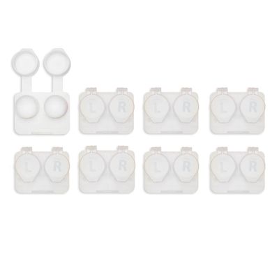 Deep Well Flip-top White Contact Lens Cases (50)